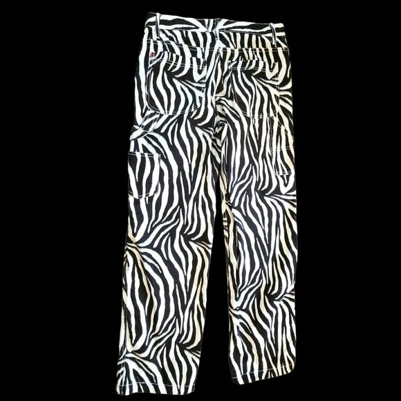 BDG Urban Outfitter Painters Pants Women's 26 Zebra Utility Pockets JJ3011 - Picture 4 of 8